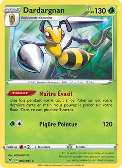 Carte Dardargnan de l'extension Voltage Éclatant, numéro 3/185