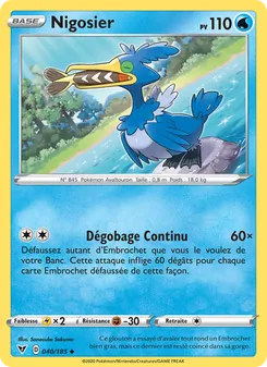 Carte Nigosier de l'extension Voltage Éclatant, numéro 40/185