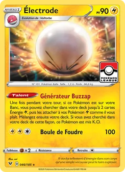 Carte Électrode de l'extension Voltage Éclatant, numéro 46/185