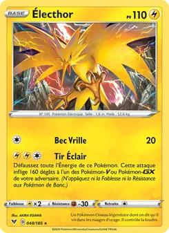 Carte Électhor de l'extension Voltage Éclatant, numéro 48/185