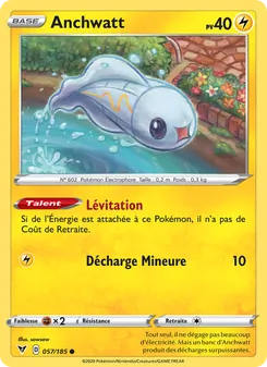 Carte Anchwatt de l'extension Voltage Éclatant, numéro 57/185