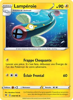 Carte Lampéroie de l'extension Voltage Éclatant, numéro 58/185
