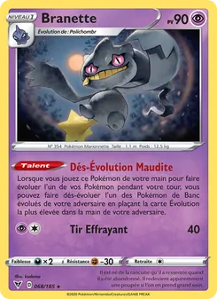 Carte Branette de l'extension Voltage Éclatant, numéro 68/185