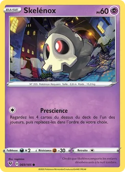 Carte Skelénox de l'extension Voltage Éclatant, numéro 69/185