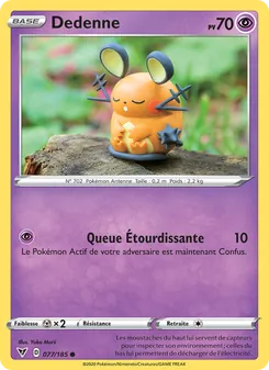 Carte Dedenne de l'extension Voltage Éclatant, numéro 77/185