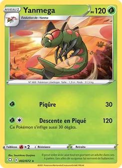 Carte Yanmega de l'extension Destinées Radieuses, numéro 2/72