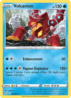 Carte Volcanion de l'extension Destinées Radieuses, numéro 25/72