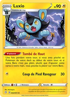 Carte Luxio de l'extension Destinées Radieuses, numéro 32/72