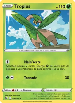 Carte Tropius de l'extension Destinées Radieuses, numéro 5/72