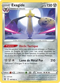 Carte Exagide de l'extension Styles de combat, numéro 107/163