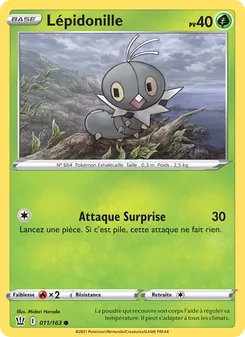 Carte Lépidonille de l'extension Styles de combat, numéro 11/163