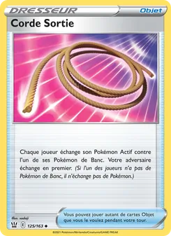 Carte Corde Sortie de l'extension Styles de combat, numéro 125/163
