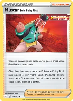 Carte Mustar Style Poing Final de l'extension Styles de combat, numéro 134/163