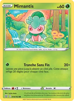 Carte Mimantis de l'extension Styles de combat, numéro 14/163
