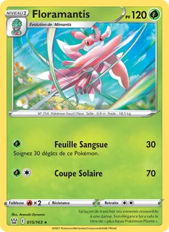 Carte Floramantis de l'extension Styles de combat, numéro 15/163
