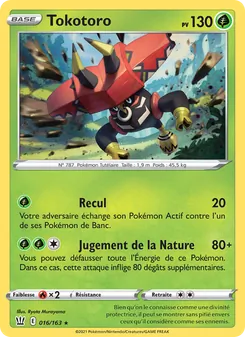 Carte Tokotoro de l'extension Styles de combat, numéro 16/163