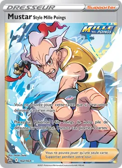 Carte Mustar Style Mille Poings de l'extension Styles de combat, numéro 162/163