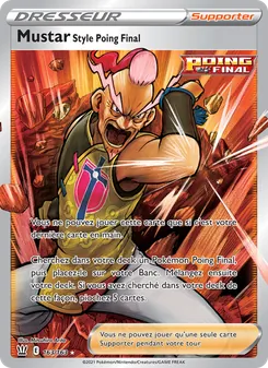 Carte Mustar Style Poing Final de l'extension Styles de combat, numéro 163/163