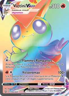 Carte Victini VMAX de l'extension Styles de combat, numéro 165/163