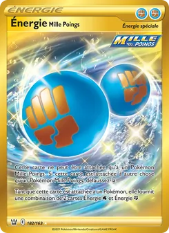 Carte Énergie Mille Poings de l'extension Styles de combat, numéro 182/163