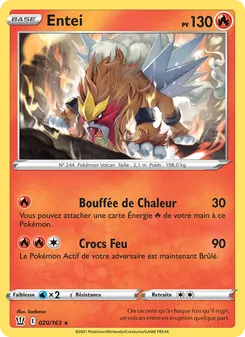 Carte Entei de l'extension Styles de combat, numéro 20/163