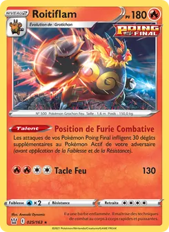 Carte Roitiflam de l'extension Styles de combat, numéro 25/163