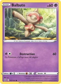 Carte Balbuto de l'extension Styles de combat, numéro 57/163