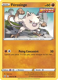 Carte Férosinge de l'extension Styles de combat, numéro 66/163