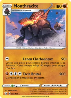 Carte Monthracite de l'extension Styles de combat, numéro 80/163