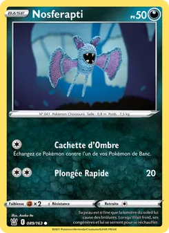 Carte Nosferapti de l'extension Styles de combat, numéro 89/163