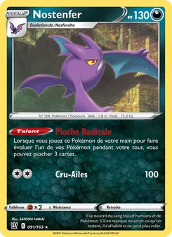 Carte Nostenfer de l'extension Styles de combat, numéro 91/163