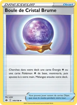 Carte Boule de Cristal Brume de l'extension Règne de Glace, numéro 140/198
