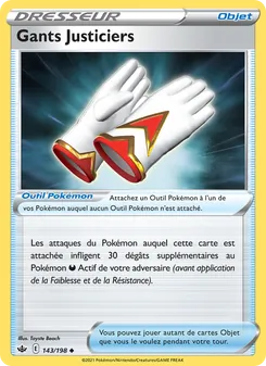 Carte Gants Justiciers de l'extension Règne de Glace, numéro 143/198