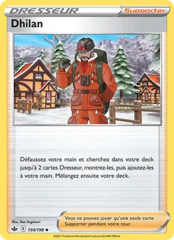 Carte Dhilan de l'extension Règne de Glace, numéro 150/198