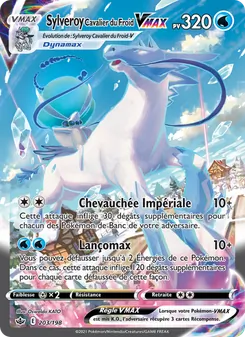 Carte Sylveroy Cavalier du Froid VMAX de l'extension Règne de Glace, numéro 203/198
