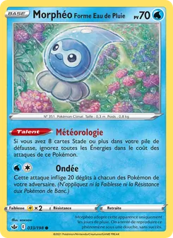 Carte Morphéo Forme Eau de Pluie de l'extension Règne de Glace, numéro 33/198