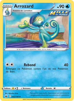 Carte Arrozard de l'extension Règne de Glace, numéro 42/198
