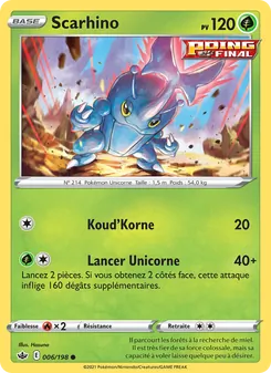 Carte Scarhino de l'extension Règne de Glace, numéro 6/198