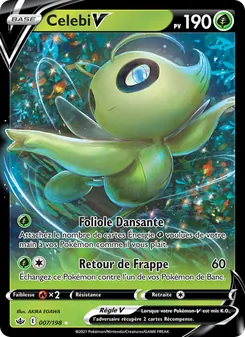 Carte Celebi V de l'extension Règne de Glace, numéro 7/198