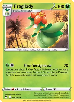 Carte Fragilady de l'extension Évolution Céleste, numéro 10/203