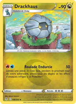 Carte Drackhaus de l'extension Évolution Céleste, numéro 108/203