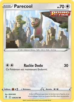 Carte Parecool de l'extension Évolution Céleste, numéro 129/203