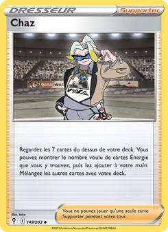 Carte Chaz de l'extension Évolution Céleste, numéro 149/203