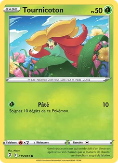 Carte Tournicoton de l'extension Évolution Céleste, numéro 15/203
