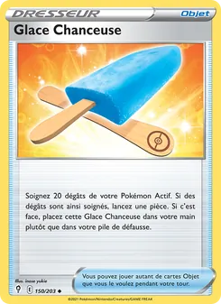Carte Glace Chanceuse de l'extension Évolution Céleste, numéro 150/203