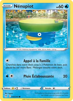 Carte Nénupiot de l'extension Évolution Céleste, numéro 32/203