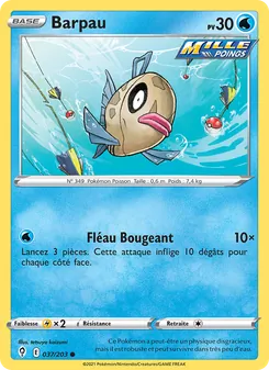 Carte Barpau de l'extension Évolution Céleste, numéro 37/203