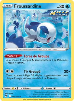 Carte Froussardine de l'extension Évolution Céleste, numéro 46/203