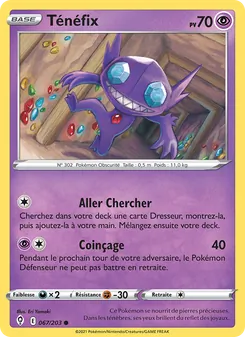 Carte Ténéfix de l'extension Évolution Céleste, numéro 67/203