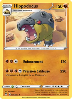 Carte Hippodocus de l'extension Évolution Céleste, numéro 85/203